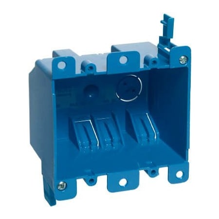 Abb Electrical Box, 25 cu in, Outlet Box Type, 2 Gangs, PVC B225R-UPC